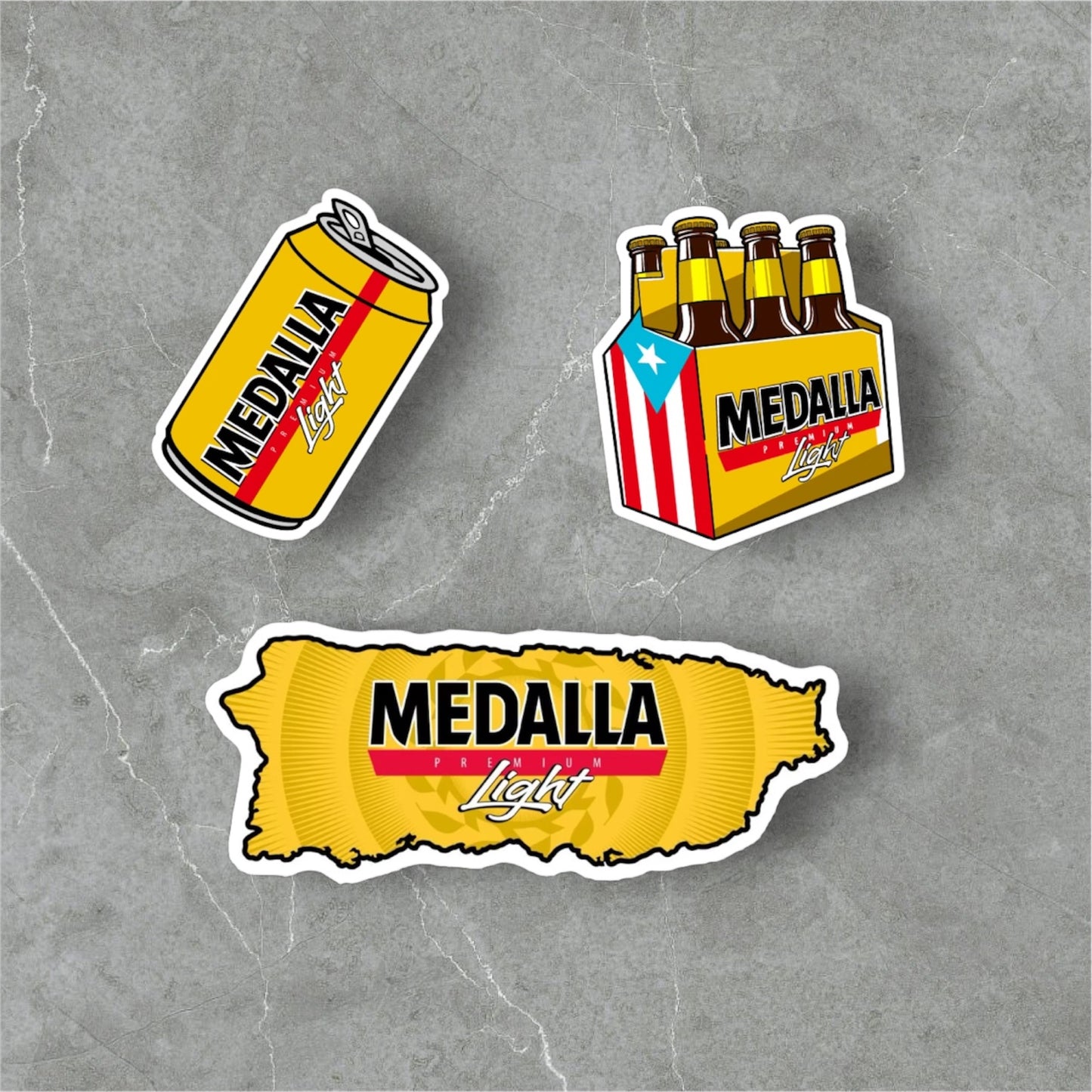 Medalla Pack 3 Stickers