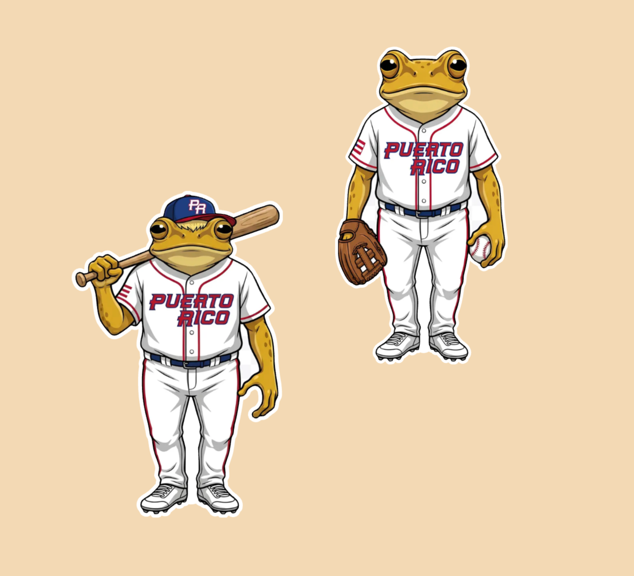 Sapo Concho PR Baseball| 2 Stickers ⚾️