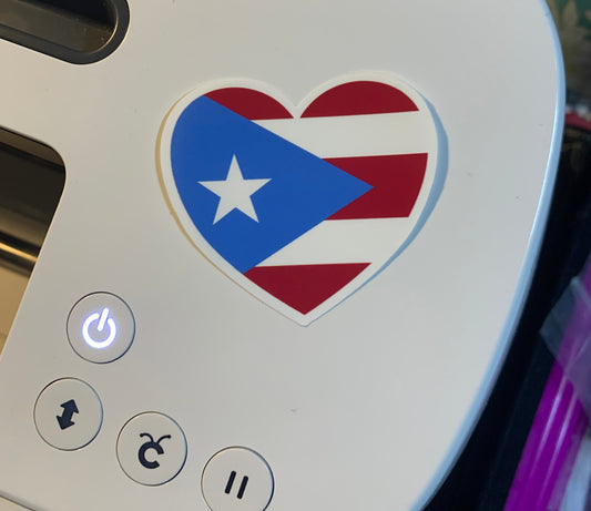 Bandera en forma de corazón